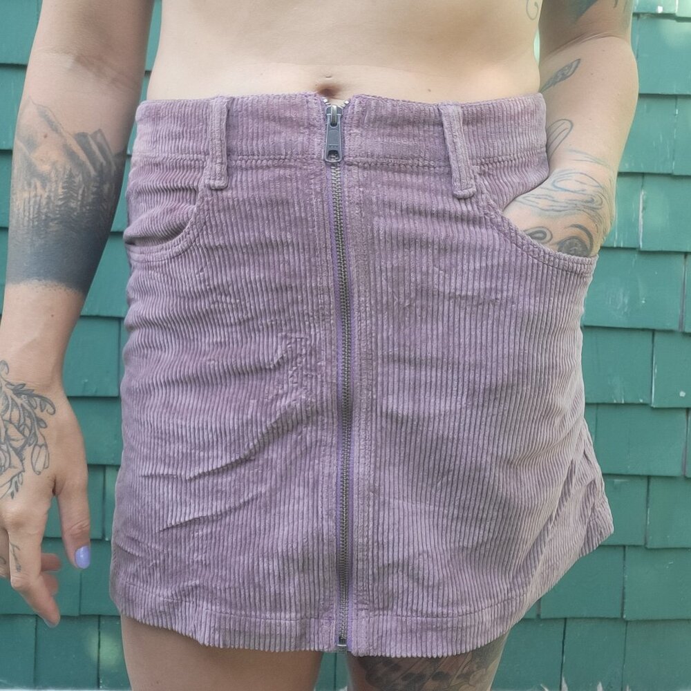 Courduroy Mini Skirt